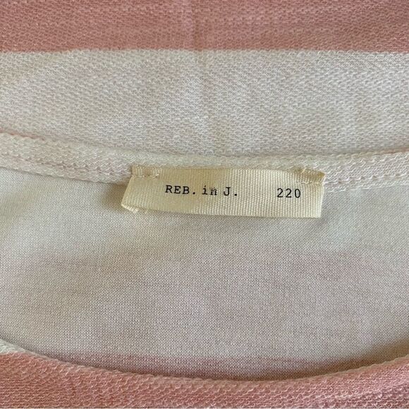 Pink & White Striped Dolman Sleeve Dress Size S - Picture 4 of 6